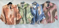 Marble Tencel Shirt Blouse
