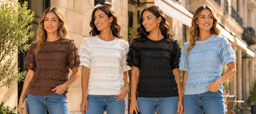 Lace Frill Short Seeve Top