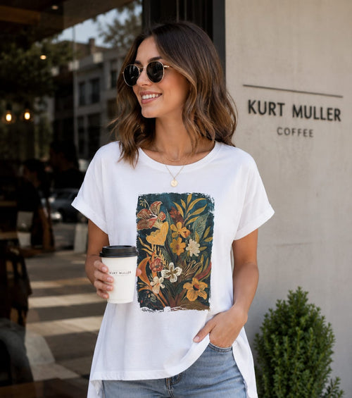 Wild Lilly Cotton High Low T-shirt