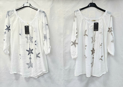Star Tie Blouse