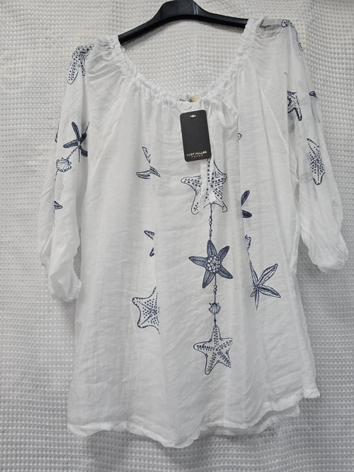 Star Tie Blouse