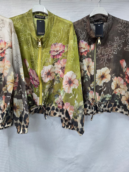 Floral Lightweight Bomber Jacket