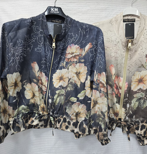Floral Lightweight Bomber Jacket