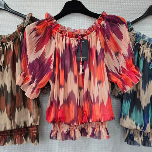 Ziggy Frill Bardot Blouse