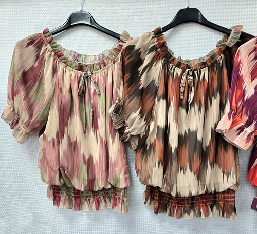 Ziggy Frill Bardot Blouse