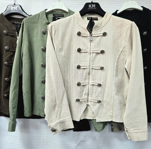 Military Cotton Zip Jacket