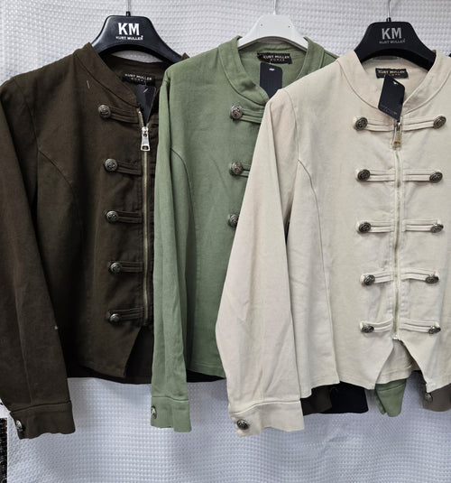 Military Cotton Zip Jacket