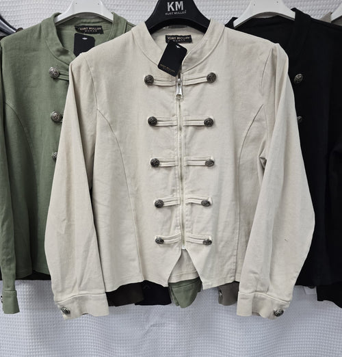 Military Cotton Zip Jacket