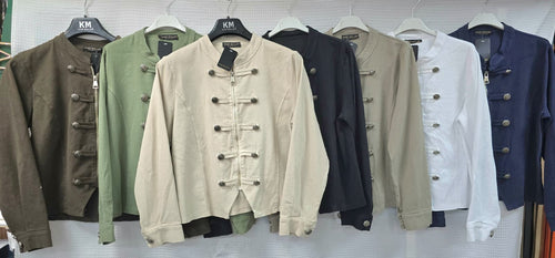 Military Cotton Zip Jacket