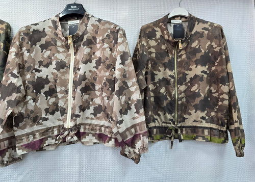Camouflage Zip Bomber Blouson Jacket