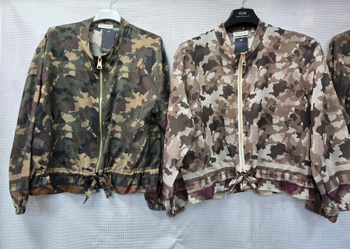 Camouflage Zip Bomber Blouson Jacket