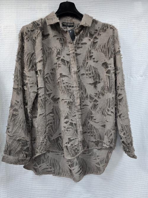 Luxury Frayed Textured Shirt