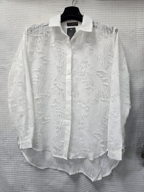 Luxury Frayed Textured Shirt