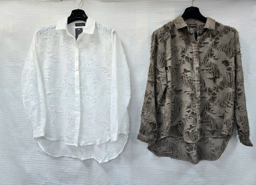 Luxury Frayed Textured Shirt