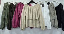 Layered Lace Bow back Cotton Tunic Top