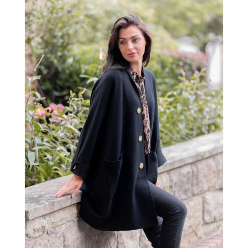 Gold Button 2 Pocket Coatigan