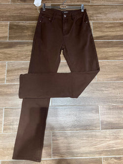 Chocolate brown straight leg voggo jeans
