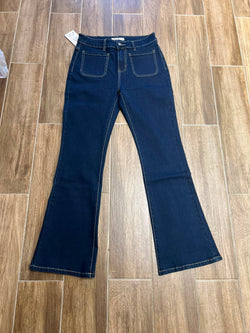 Two Front Pocket Bootcut Dark Wash Voggo Jean