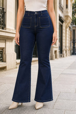Two Front Pocket Bootcut Dark Wash Voggo Jean