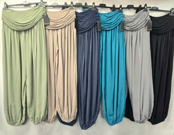 Wide Leg Harem Trousers
