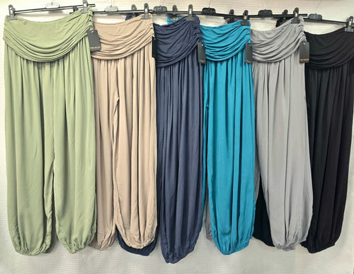 Wide Leg Harem Trousers