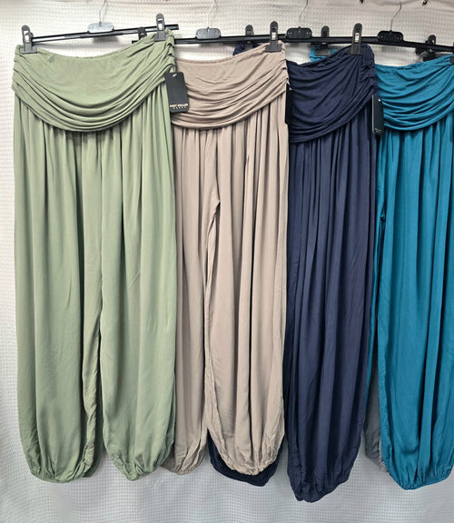 Wide Leg Harem Trousers