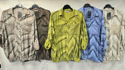 Tonal Reptile Sequin Pocket Shirt