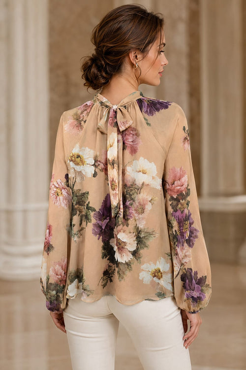 Royal Frill Silky Blouse