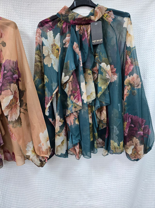 Royal Frill Silky Blouse