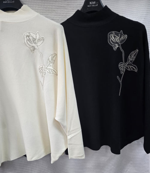 Sequin Turtle Neck Knit