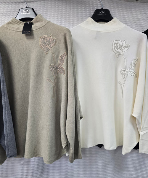 Sequin Turtle Neck Knit