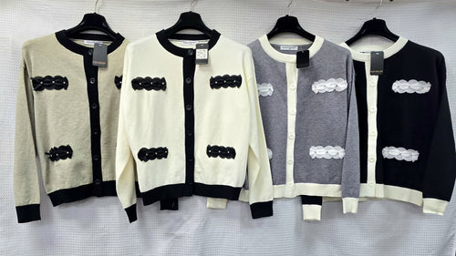 Crystal Contrast Cardigan