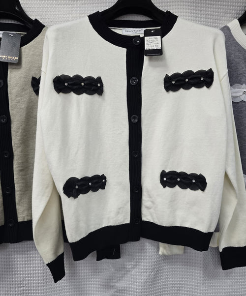 Crystal Contrast Cardigan