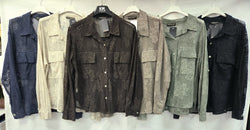 Crochet 2 Pocket Cotton Overshirt