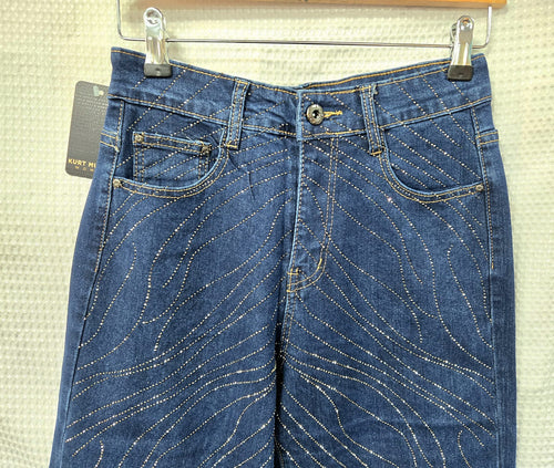 Sparkle Front Wide Leg Voggo Jean