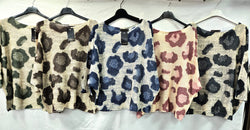 Big Leopard Fine Mesh Knit