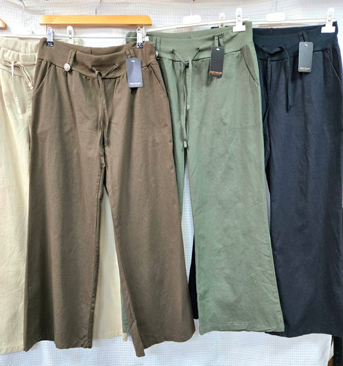 Cotton Saints Stud Wide Leg Trousers