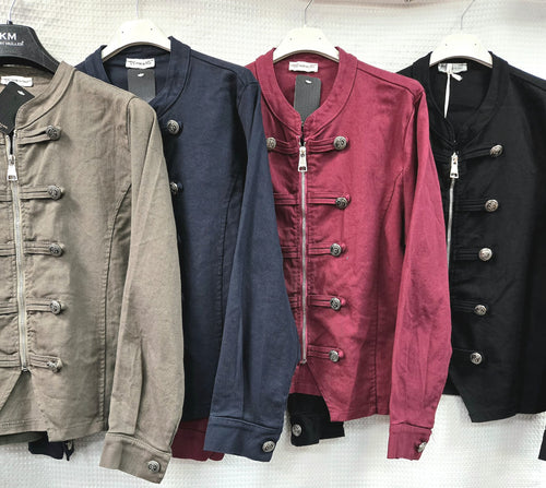 Military Cotton Zip Jacket