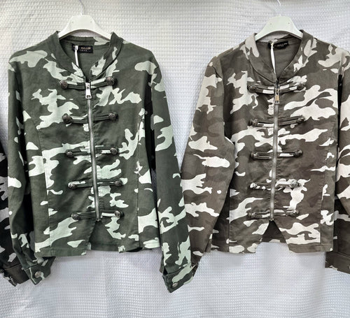 Military Camoflauge Cotton Zip Jackets