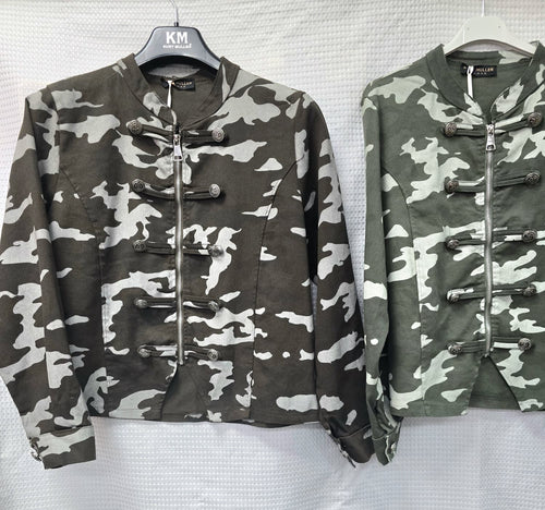 Military Camoflauge Cotton Zip Jackets