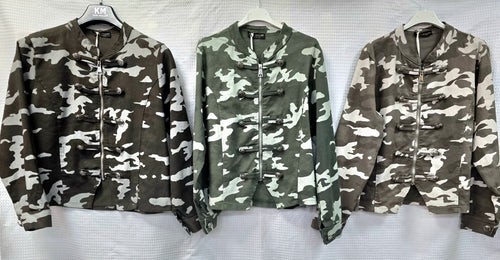 Military Camoflauge Cotton Zip Jackets