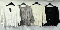 Daisy Lace Crochet cotton Cardigan