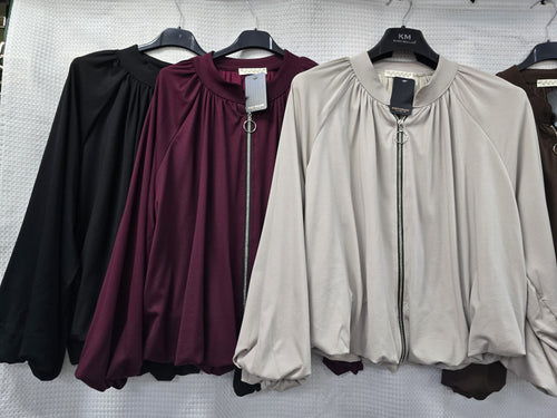 Jersey Lined Zip Jacket