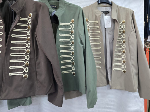 Janet Military Gold Button Jacket