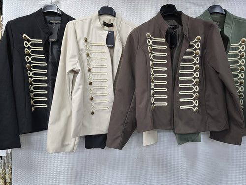 Janet Military Gold Button Jacket