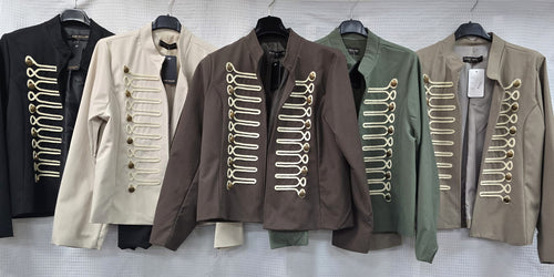 Janet Military Gold Button Jacket