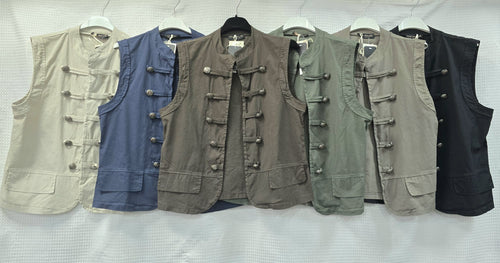 Military Cotton Waistcoat Gilet