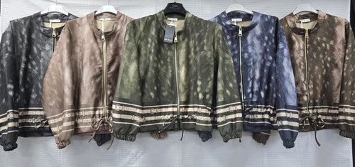 Kai Suedette Zip Bomber Jacket
