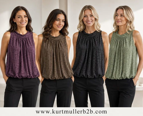 Textured Dotty Halter Neck Top
