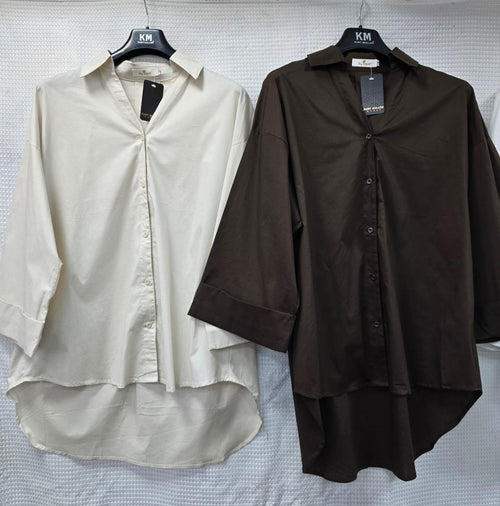 Pure Cotton High low Shirt
